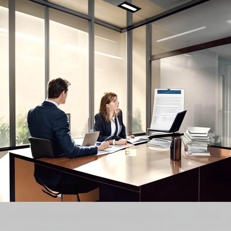 Legal expert reviewing a contract